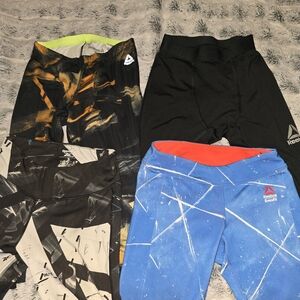 Reebok Multicolor Athletic  Cropped Leggings Size Small Collection